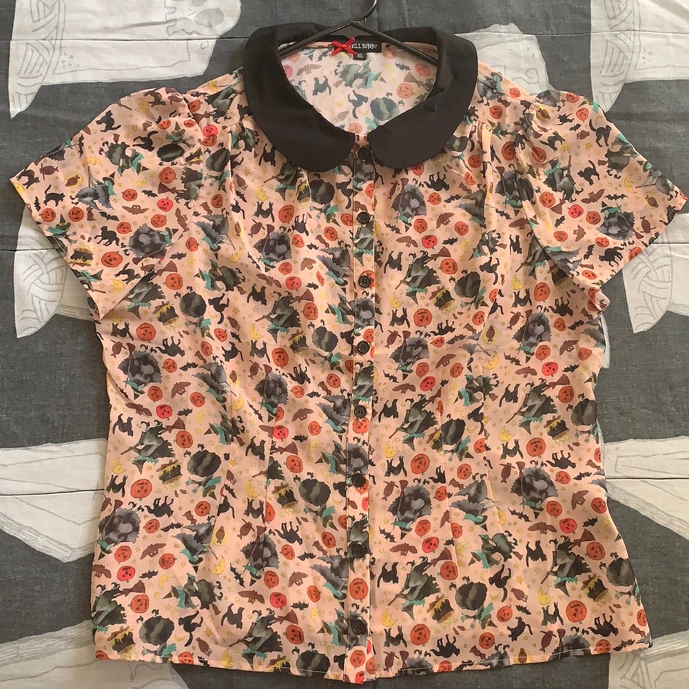 Hell bunny Halloween button up